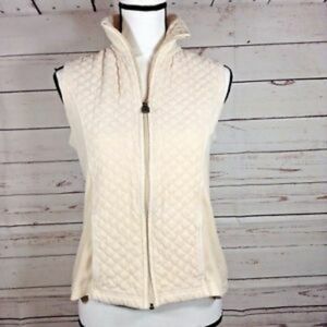 Velour Vest Off White Size Small